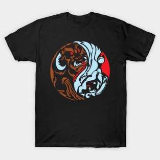 Krampus Santa Ying Yang T-Shirt